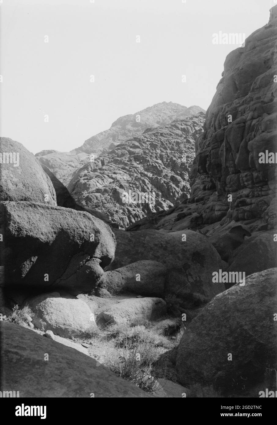 Jebel Mousa visto da Ras Safsaf. CA. 1900 Foto Stock