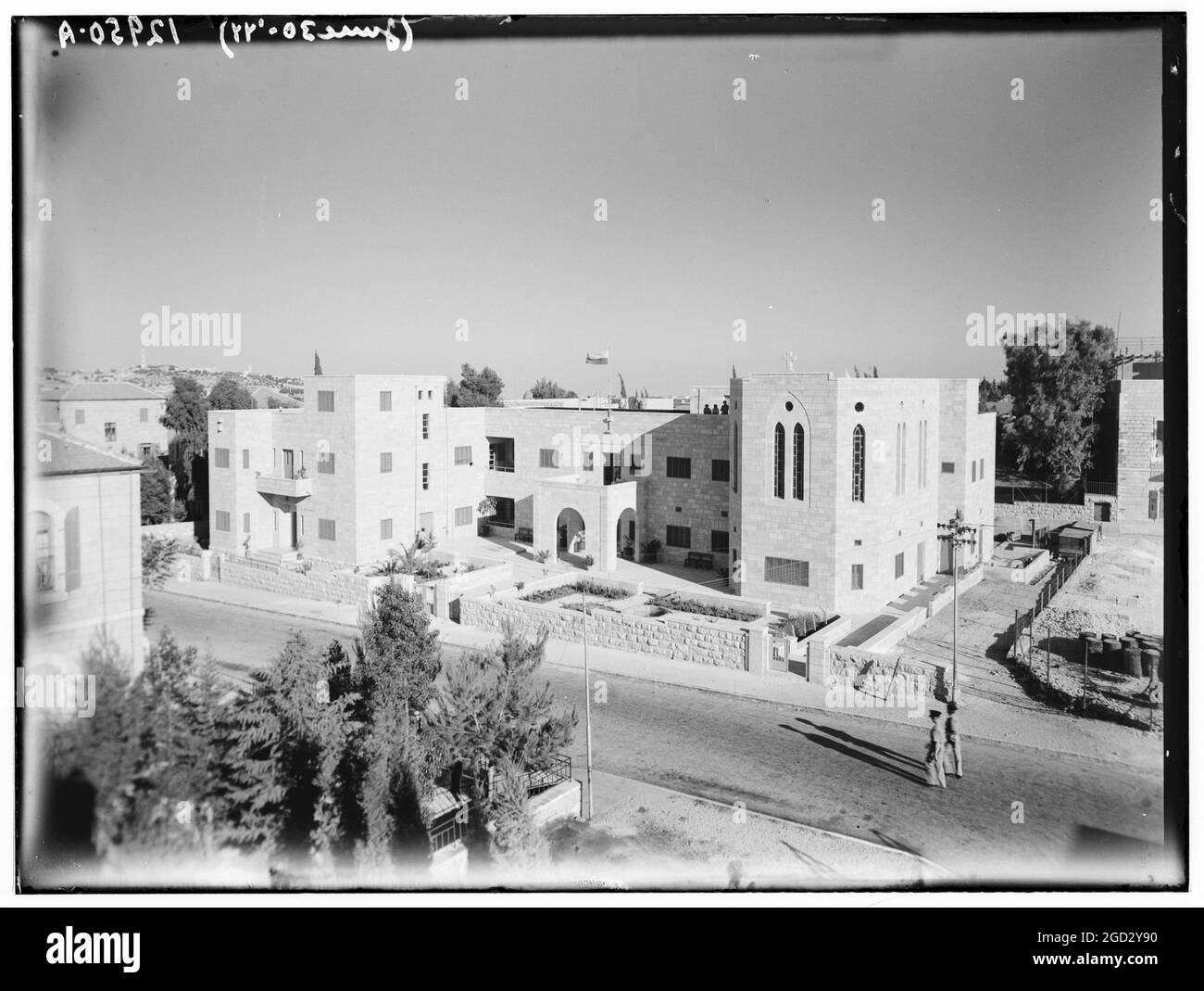 Nuovo edificio Dom Polski a Musrara, giugno 30 1944 Foto Stock