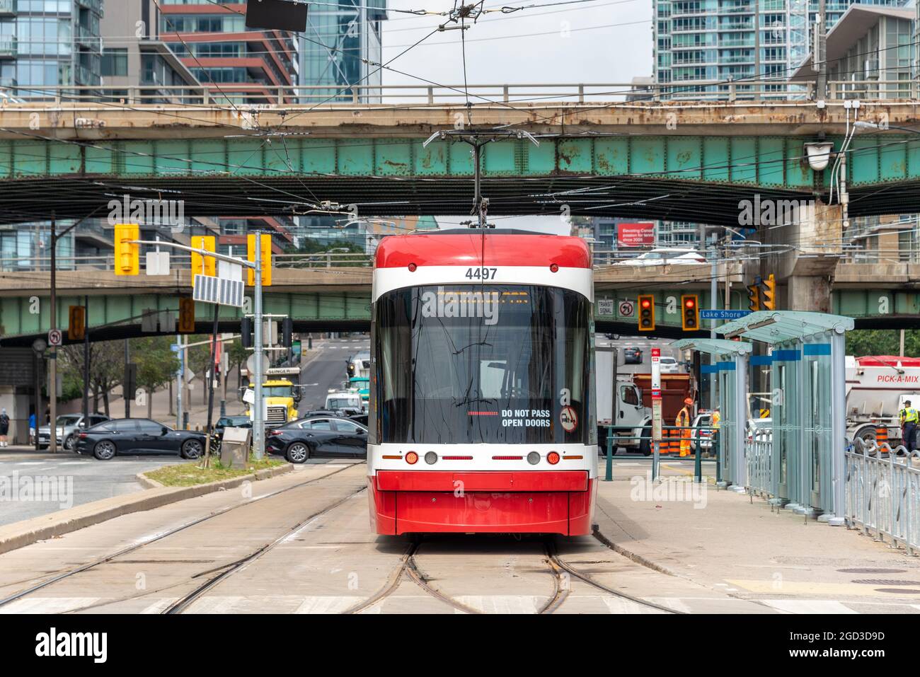 Bombardier Tramway o Streetcar, Toronto, Canada Foto Stock