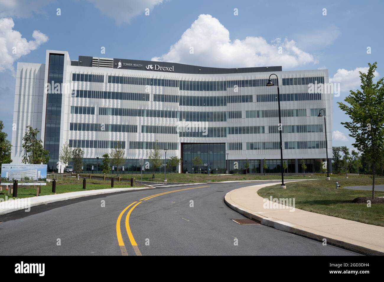 Berks County, Pennsylvania-6 agosto 2021: Drexel University College of Medicine at Tower Health è una nuova scuola medica regionale di quattro anni in West Re Foto Stock