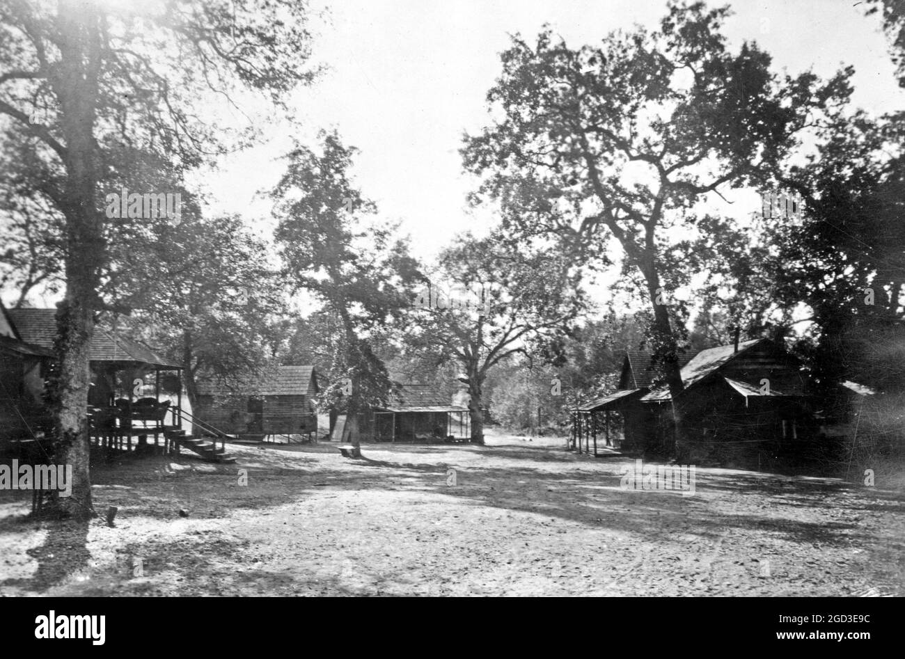 Cabine nel Parco Nazionale di Redstone. Sequoia National Forest, Tulare County, California ca. 1909 Foto Stock