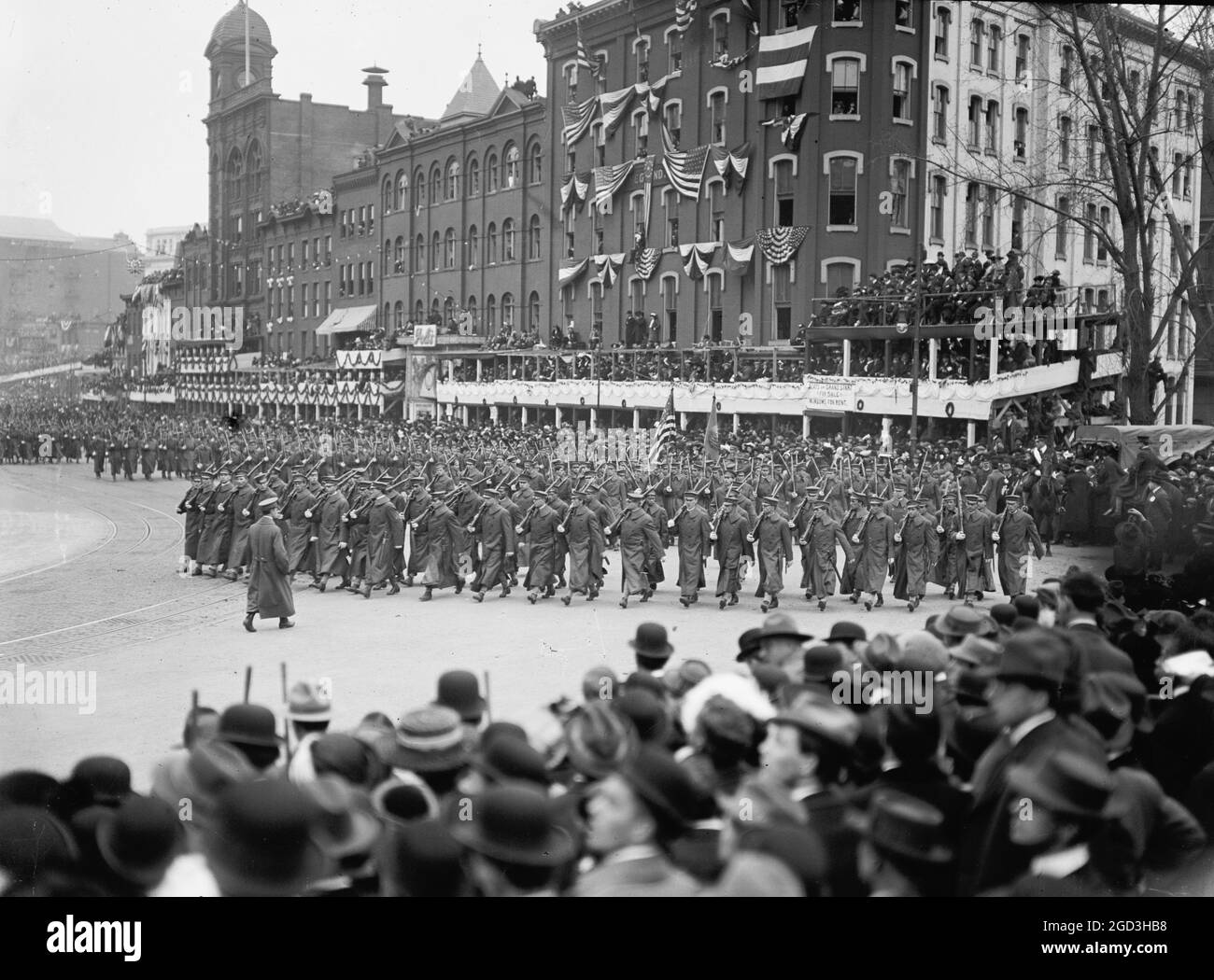Woodrow Wilson Inaugural parade ca. Tra il 1909 e il 1919 Foto Stock