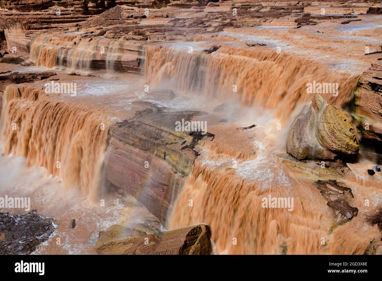 Grand Falls sul fiume Little Colorado Foto Stock