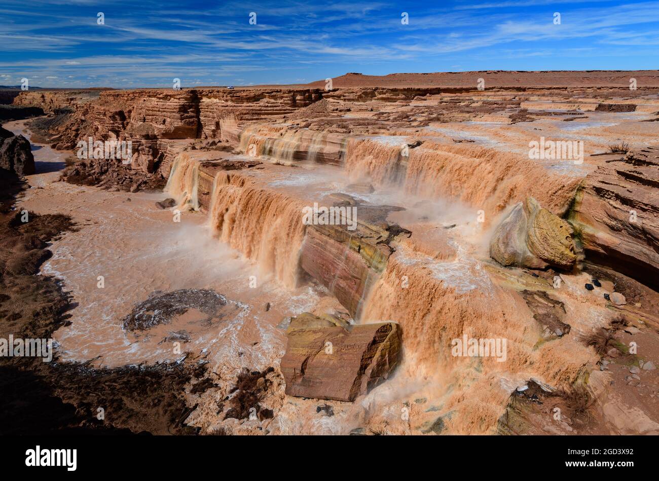 Grand Falls sul fiume Little Colorado Foto Stock