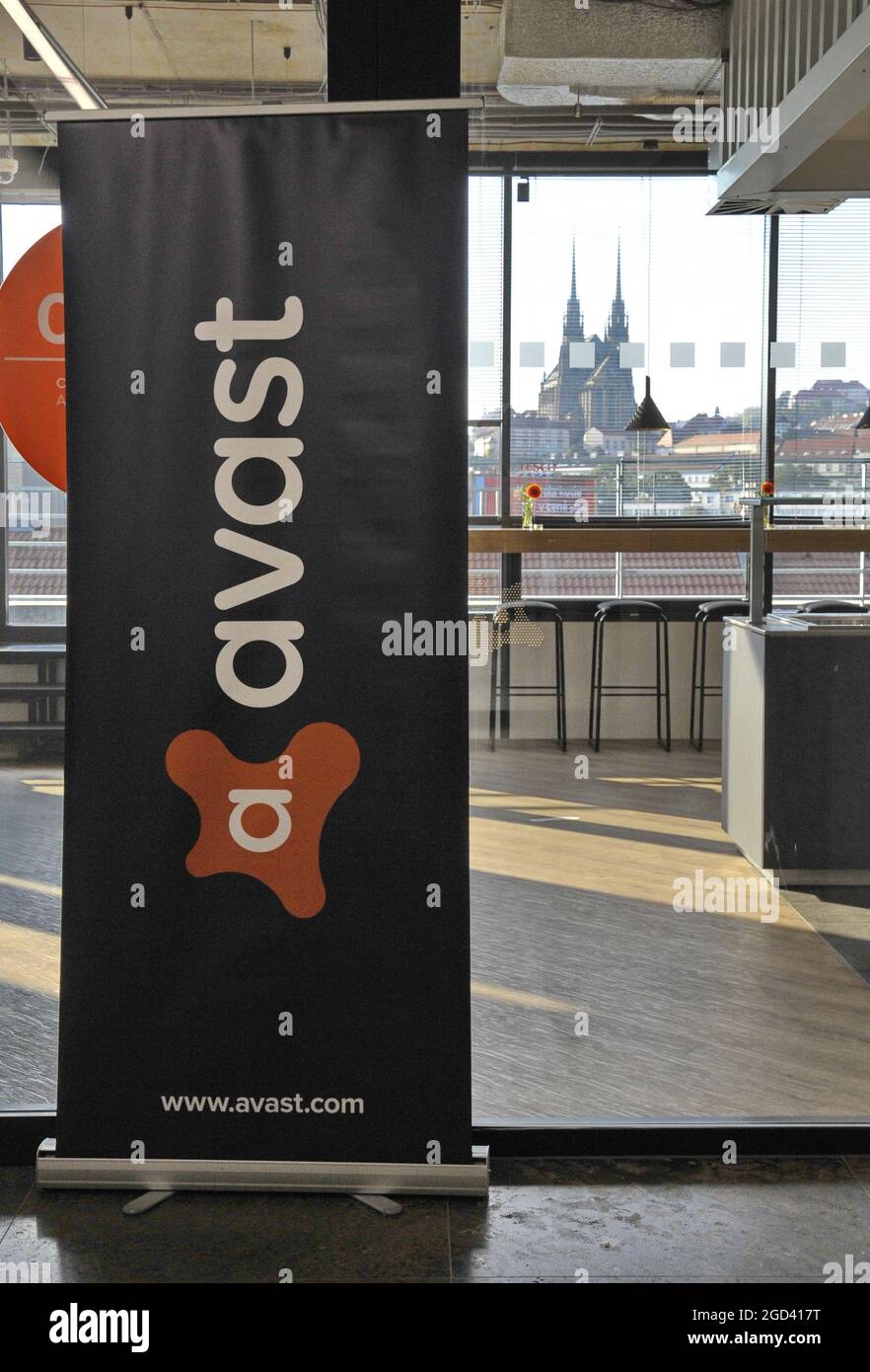 Brno, Repubblica Ceca. 11 Ott 2018. ***FILE PHOTO*** sede della società Avast Software a Brno, Repubblica Ceca, nella foto del 11 ottobre 2018. Credit: Igor Zehl/CTK Photo/Alamy Live News Foto Stock
