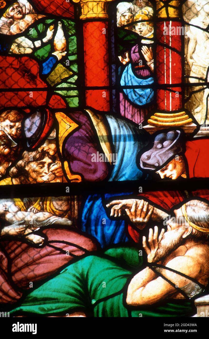 FINISTERE (29) BRETAGNA, SAINT POL DE LEON, L'EX CATTEDRALE DI SAN PAOLO AURELIANO CREATO NEL VITO SECOLO. COSTRUITO NEL XII SECOLO, È Foto Stock
