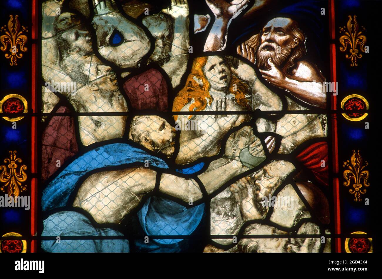FINISTERE (29) BRETAGNA, SAINT POL DE LEON, L'EX CATTEDRALE DI SAN PAOLO AURELIANO CREATO NEL VITO SECOLO. COSTRUITO NEL XII SECOLO, È Foto Stock