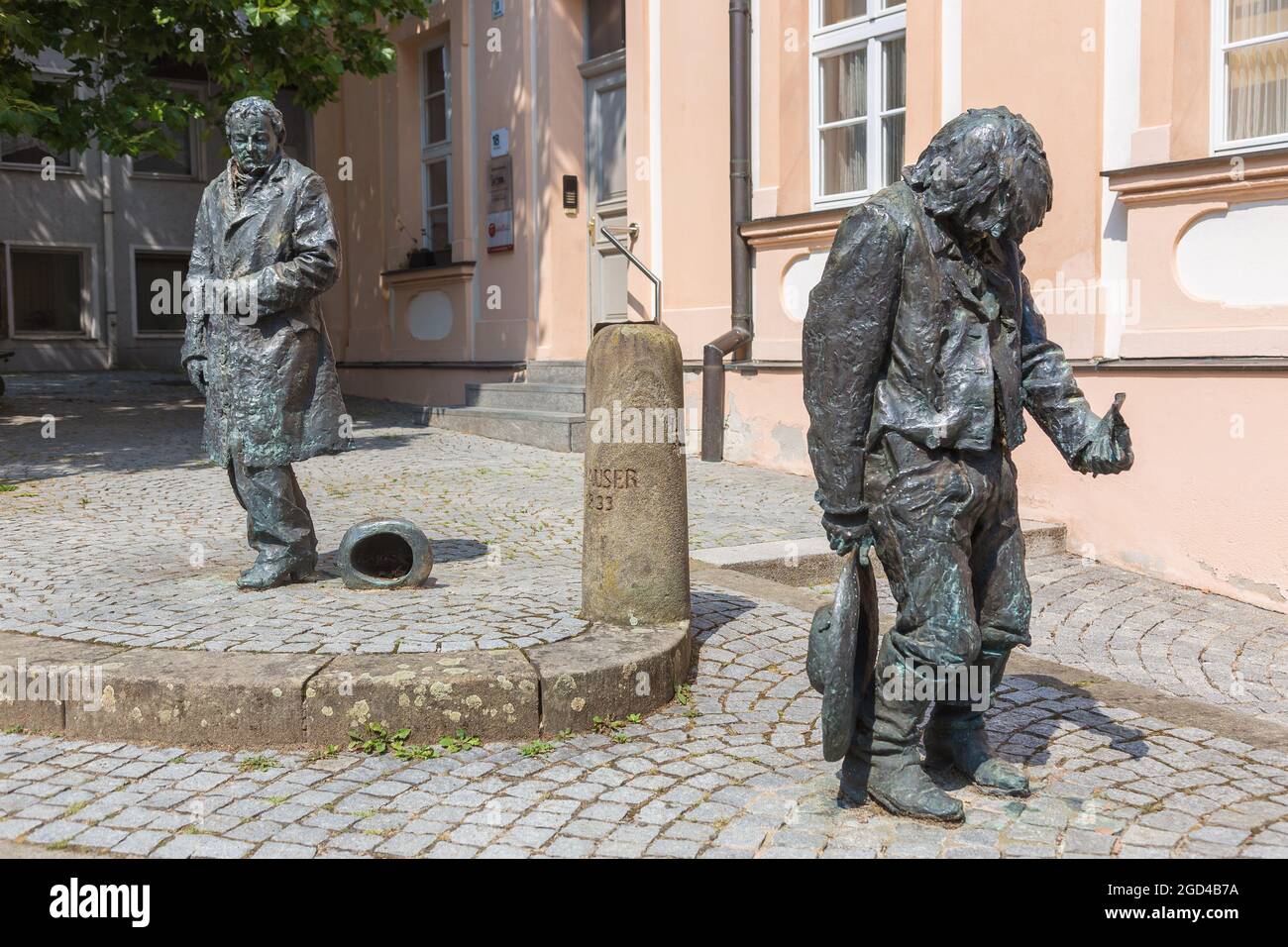 Geografia / viaggio, Germania, Baviera, Ansbach, Caspar Hauser monumento, PLATENSTRASSE, DIRITTI-AGGIUNTIVI-AUTORIZZAZIONE-INFORMAZIONI-NON-DISPONIBILI Foto Stock