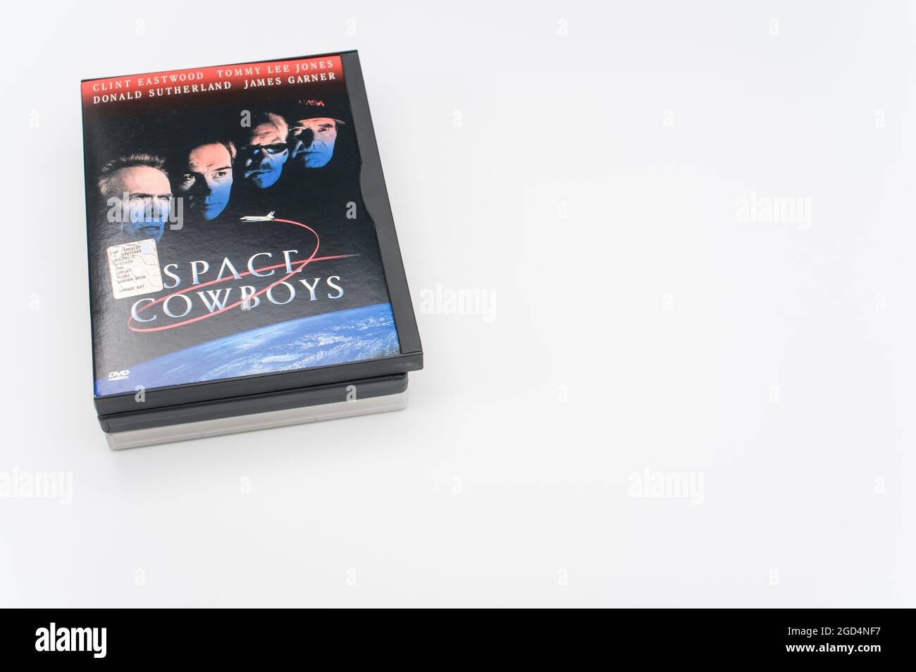 Clint Eastwood ha accatastato film in formato DVD e blue-ray - spazio cowboy Foto Stock