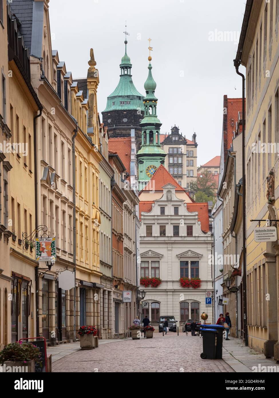 Geografia / viaggio, Germania, Sassonia, Svizzera sassone, Pirna, CITTÀ VECCHIA, DIRITTI-AGGIUNTIVI-AUTORIZZAZIONE-INFORMAZIONI-NON-DISPONIBILI Foto Stock