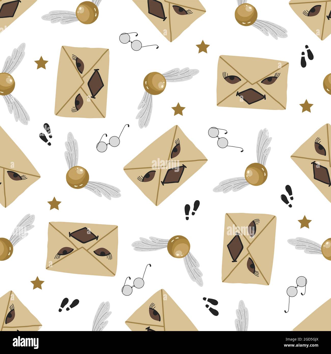 Bel motivo infantile in colori luminosi. Design di tessuti e tessuti. Illustrazione Vettoriale