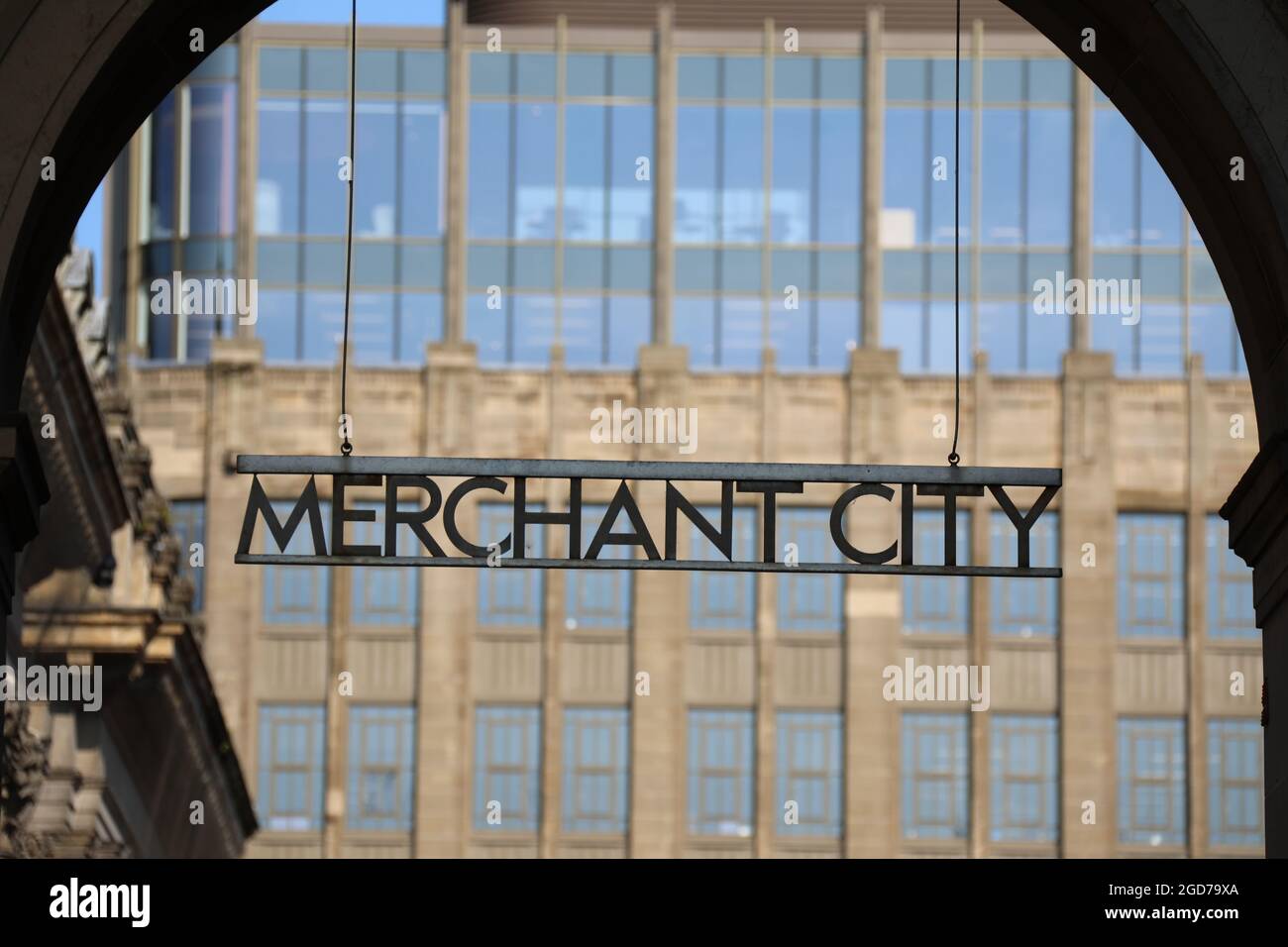 Merchant City nel centro di Glasgow Foto Stock