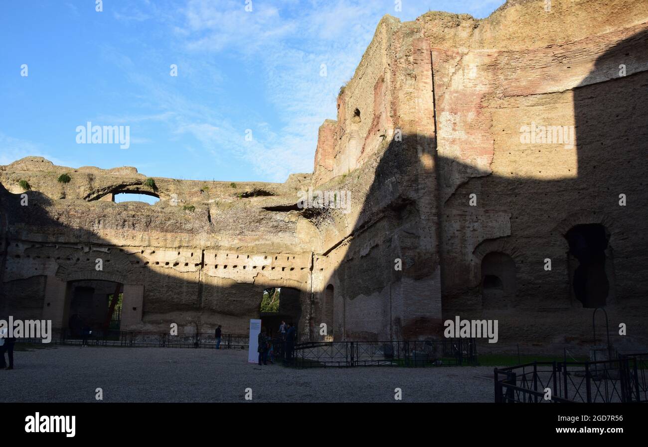 Terme Antoninianae - Terme di Caracalla a Roma Foto Stock