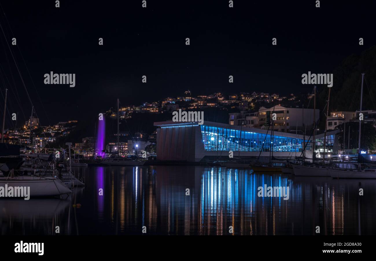 Royal Port Nicholson Yacht Club- Wellington, Nuova Zelanda Foto Stock