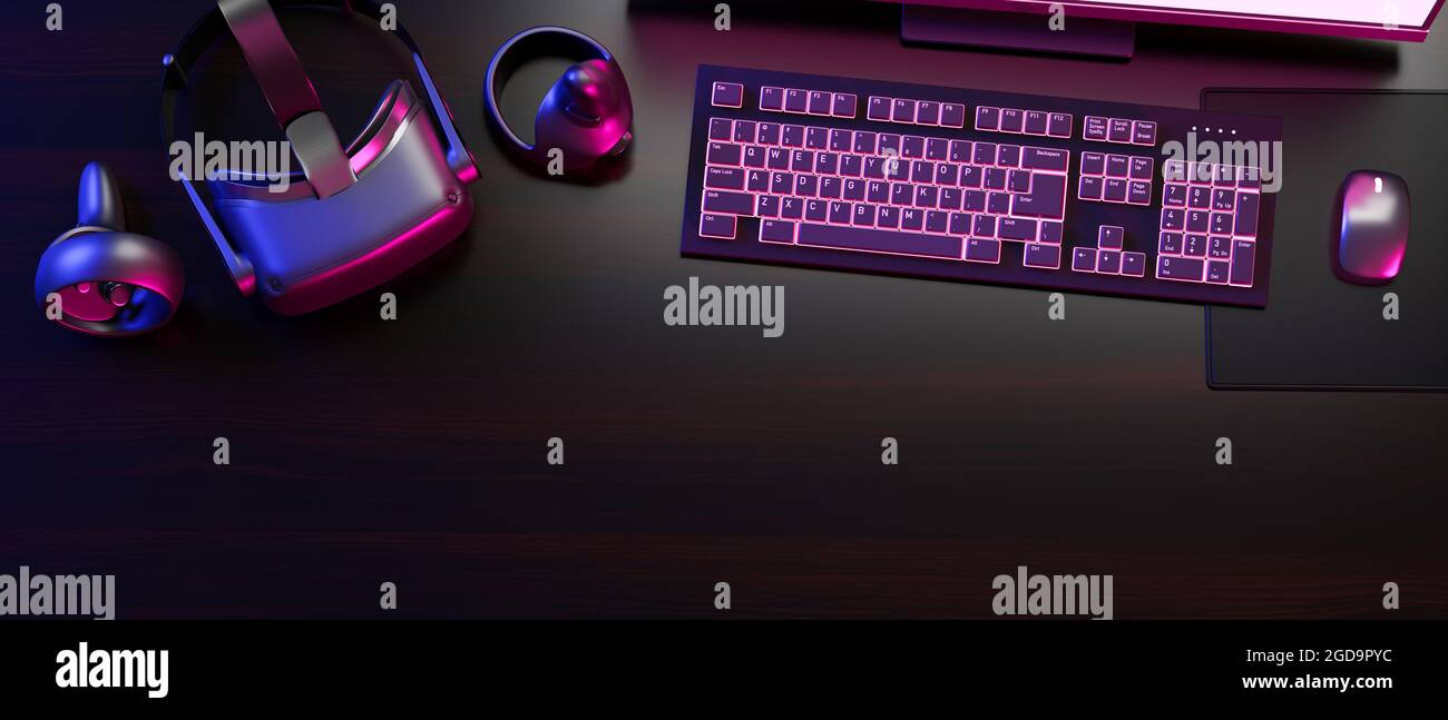Tastiera al neon immagini e fotografie stock ad alta risoluzione - Alamy