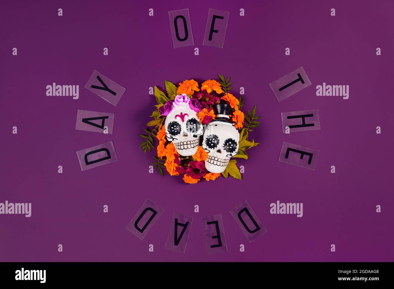 Giorno dei morti, Celebrazione di dia De Los Muertos background Foto Stock