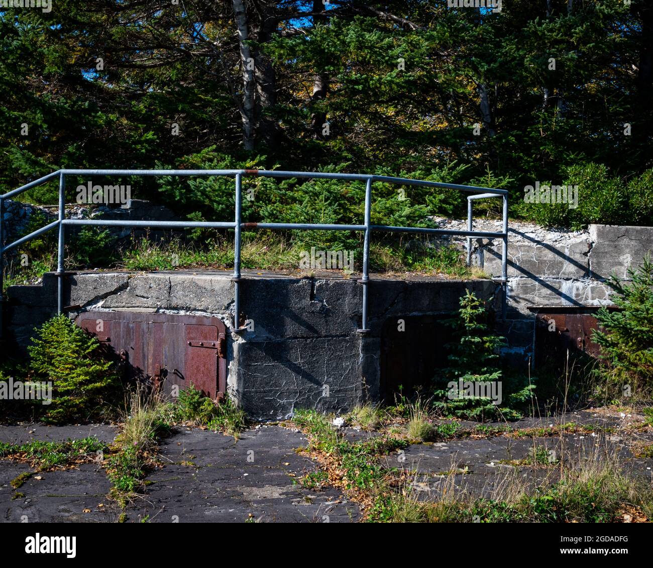 Fort Ives Breech Loading (BL) collocazione della pistola Foto Stock