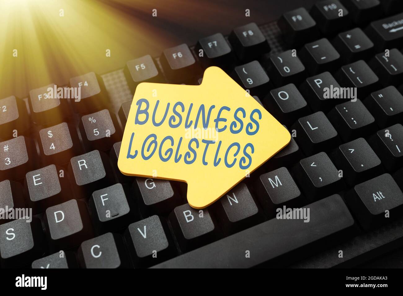 Scrittura che visualizza testo Business Logistics. Approccio aziendale relativo all'approvvigionamento e alla gestione dei materiali navigazione ed esplorazione online Foto Stock