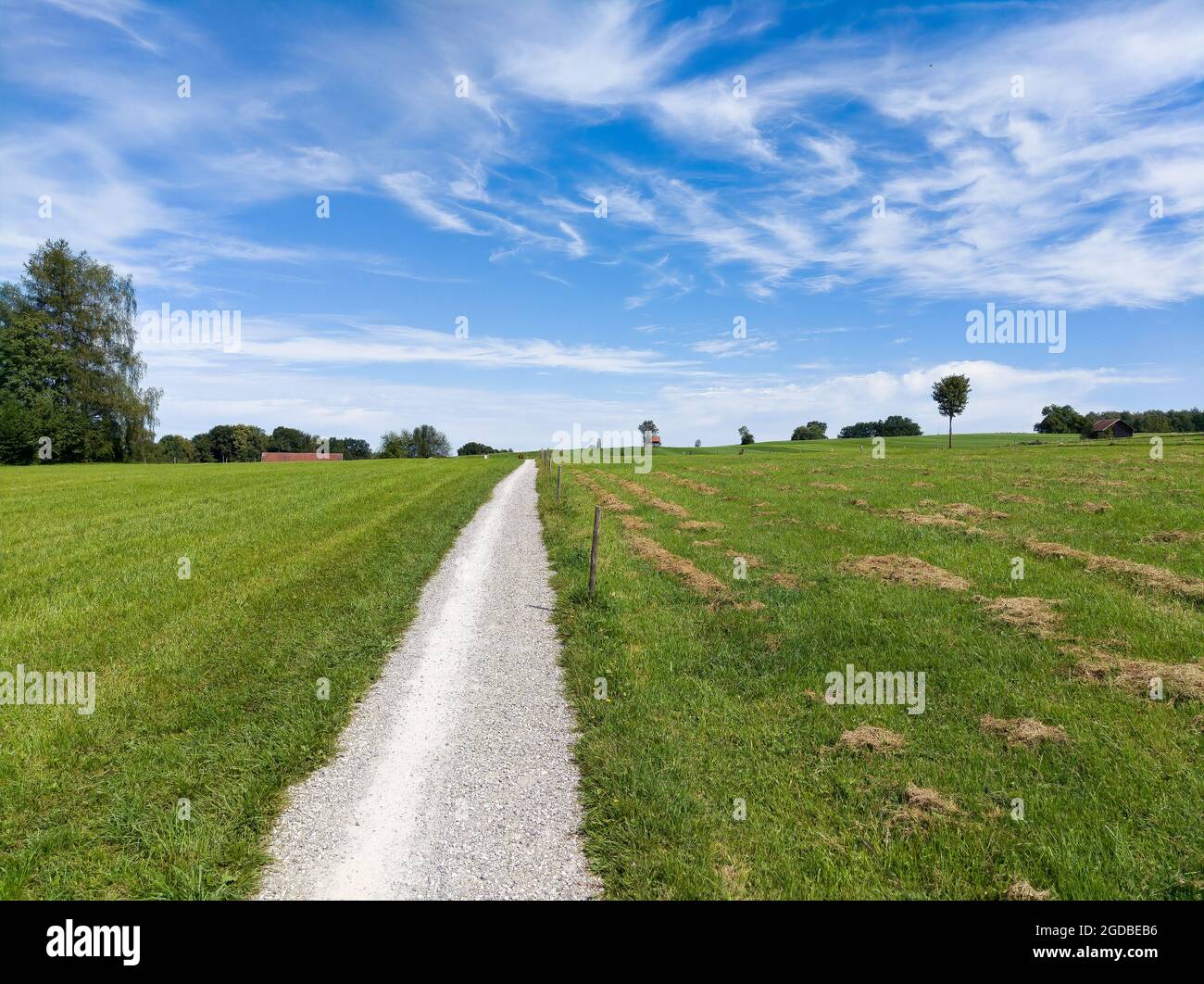 Piccola casa con splendido paesaggio a Seehausen, in Germania Foto Stock