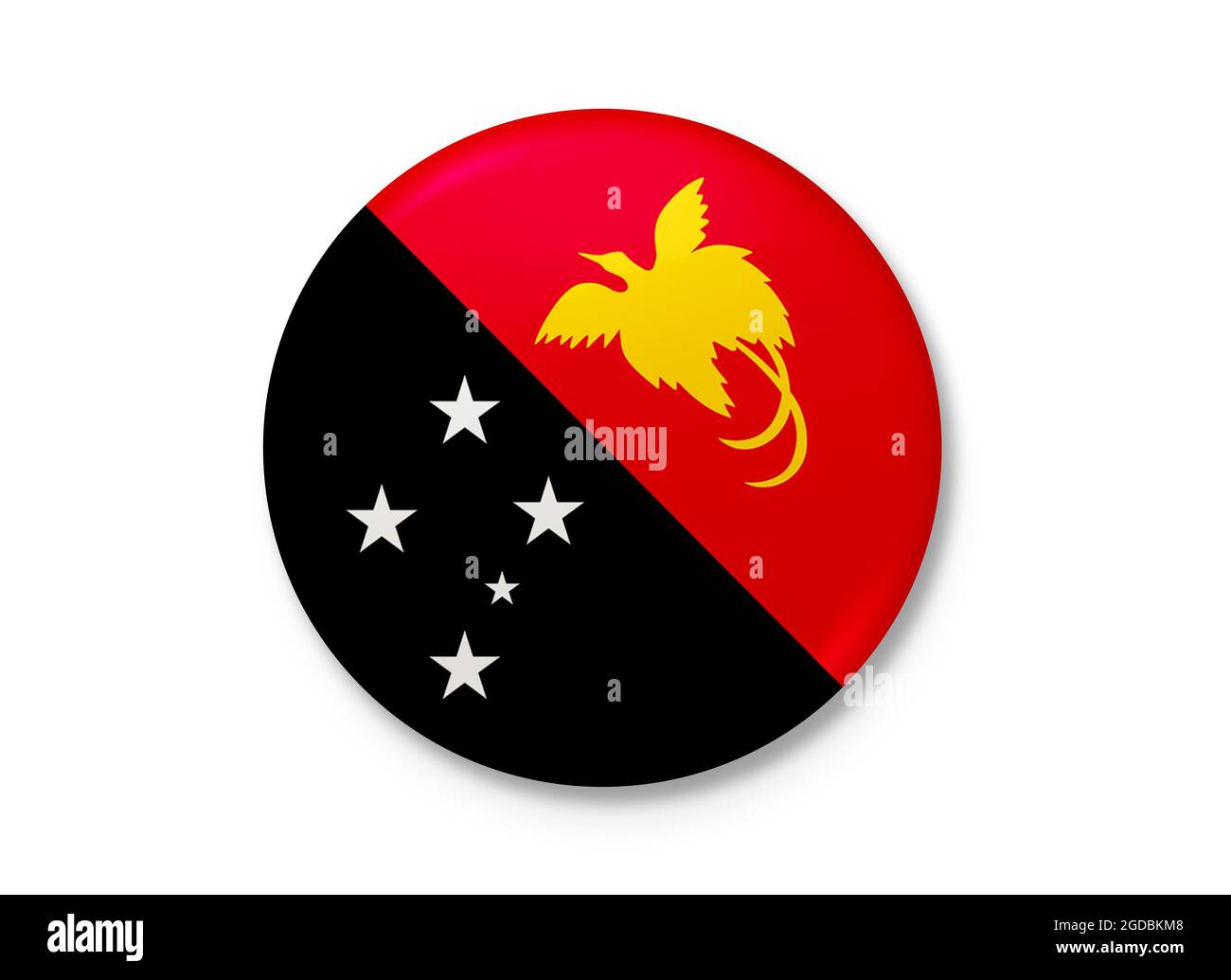 Stato indipendente della Papua Nuova Guinea. Texture di sfondo. Porto Moresby. Illustrazione 3d. Rendering 3d. Foto Stock