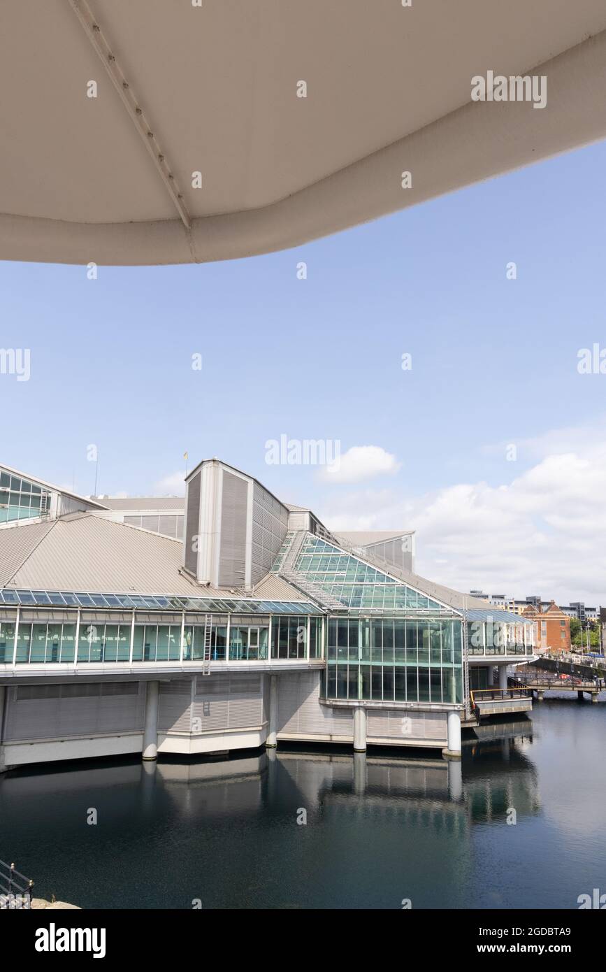 Architettura moderna UK; Princes Quay Hull, un moderno centro commerciale nel centro della città, Kingston upon Hull, Yorkshire UK Foto Stock