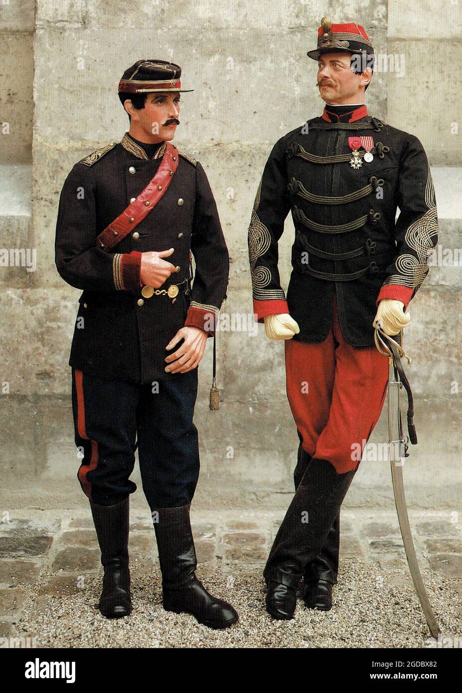 médecin et officier de la garde nazionale mobile guerre 1870 - 1871 Foto Stock