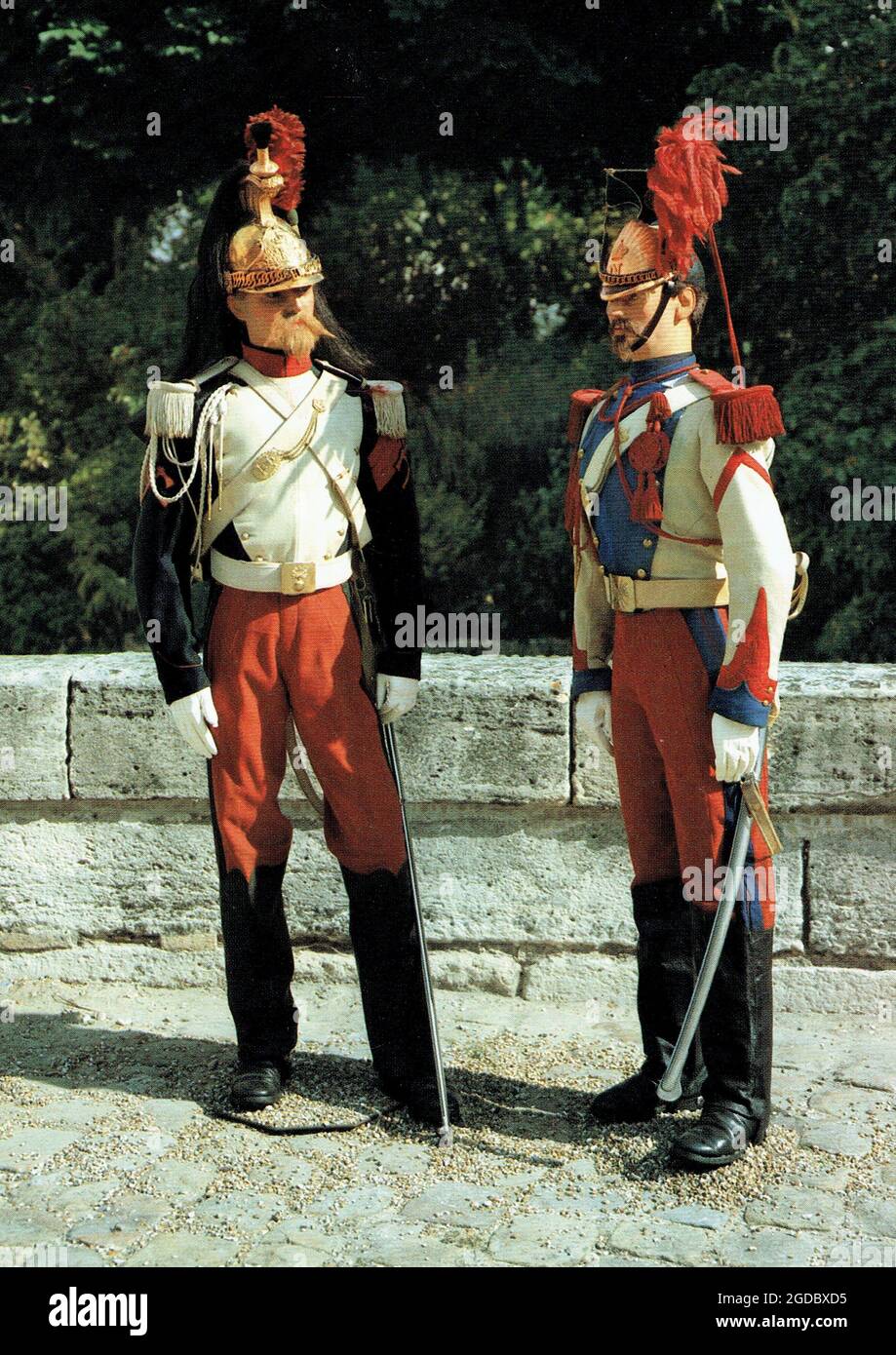 Dragons et lanciers de la Garde Impériale secondo Impero Foto Stock