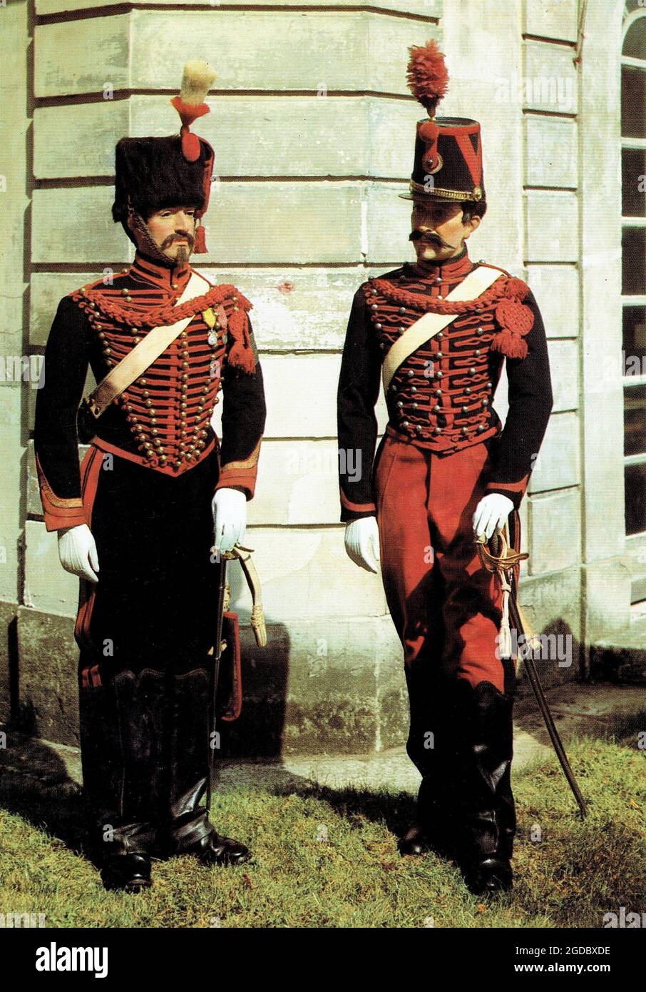 Artilleurs à cheval sous le Scond Empire Foto Stock