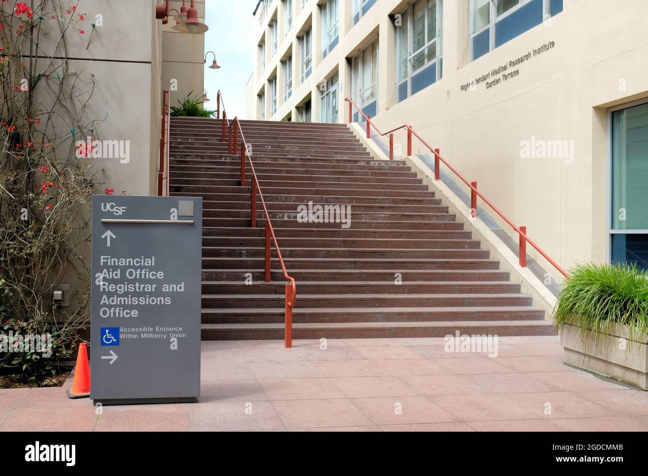 Aiuti finanziari e Registrar University of California San Francisco Parnassus Campus; parte di UCSF Medical School insegnamento ospedale e centro medico. Foto Stock