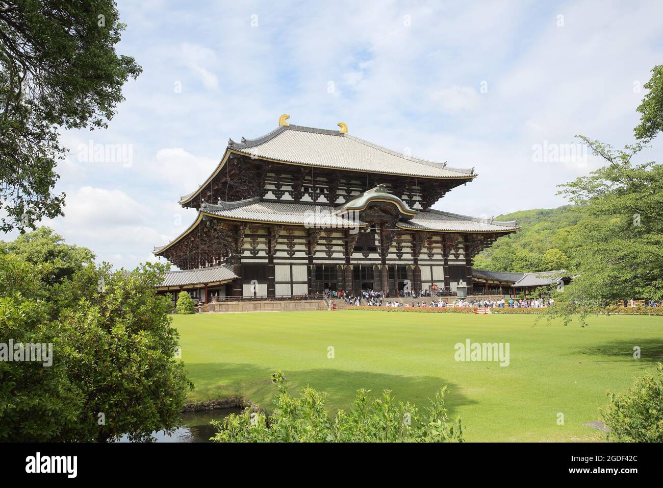 Tempio di Todai-ji di Nara, Giappone Foto Stock