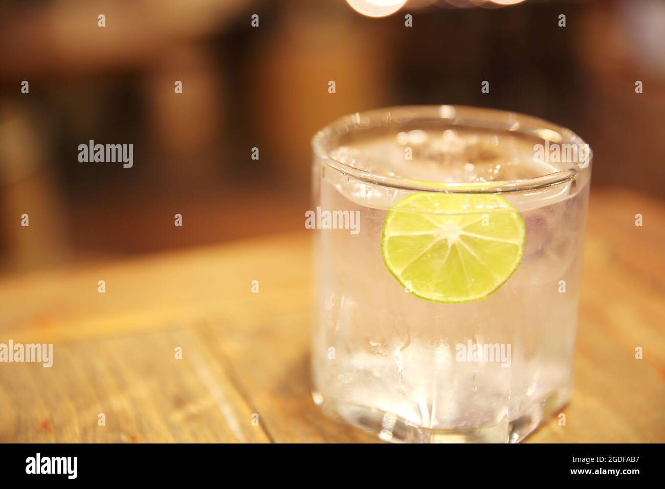 tonico con soda al limone Foto Stock