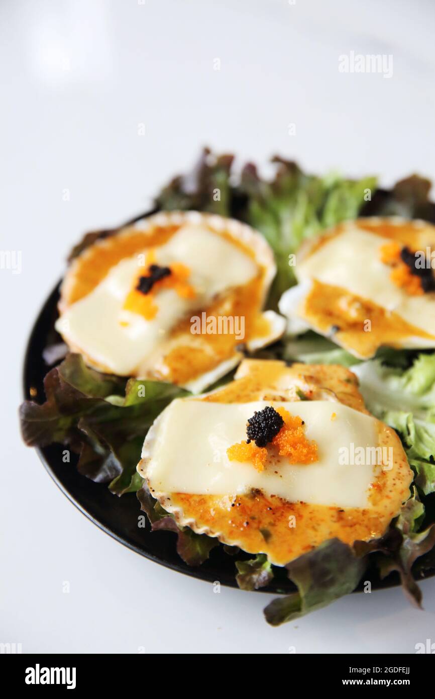 cuoio capelluto di freschezza su sfondo bianco Foto Stock