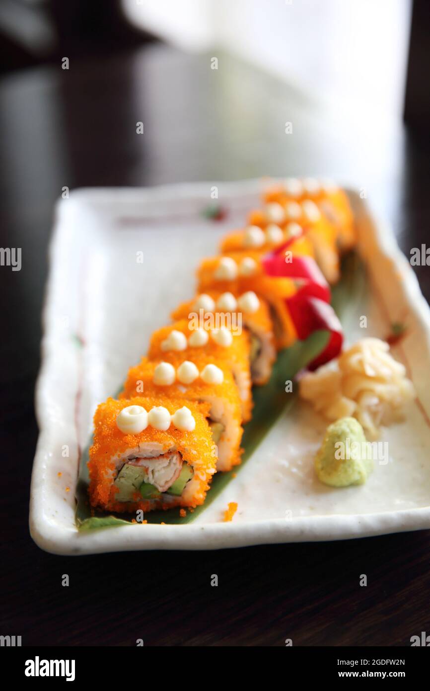 california maki sushi cibo giapponese Foto Stock