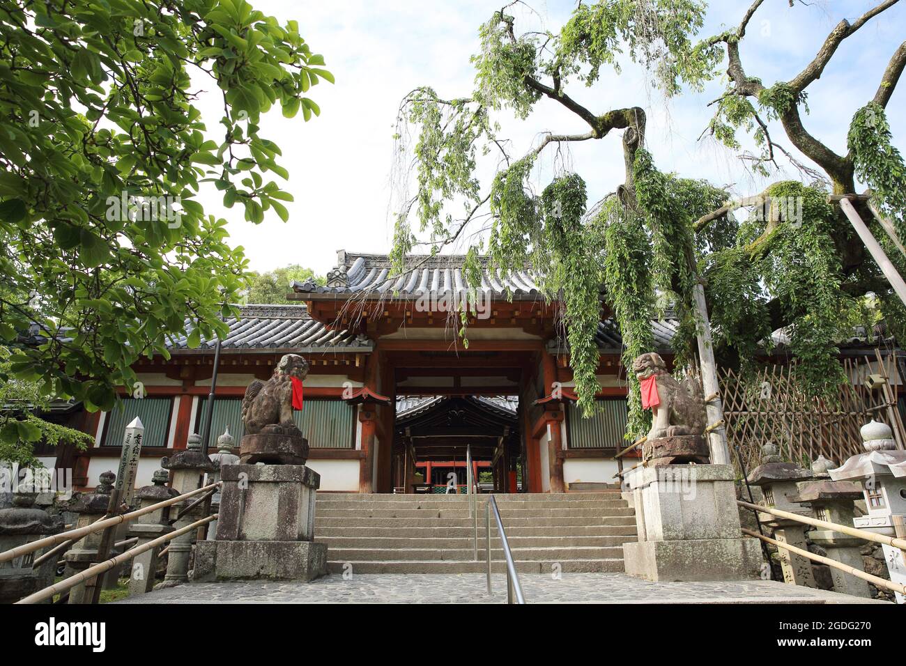 Tempio giapponese nella città di Nara Foto Stock