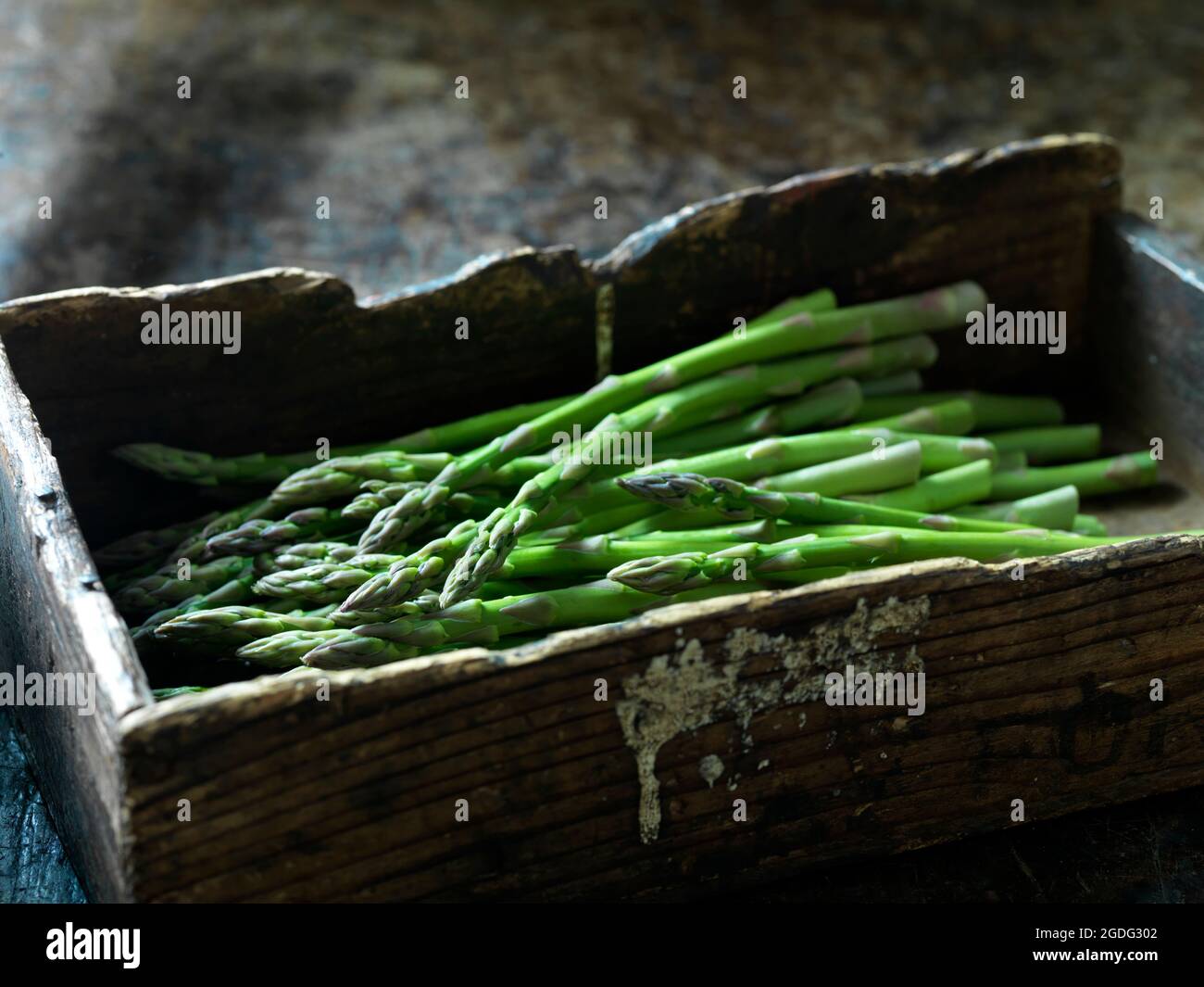 Asparagi freschi Foto Stock