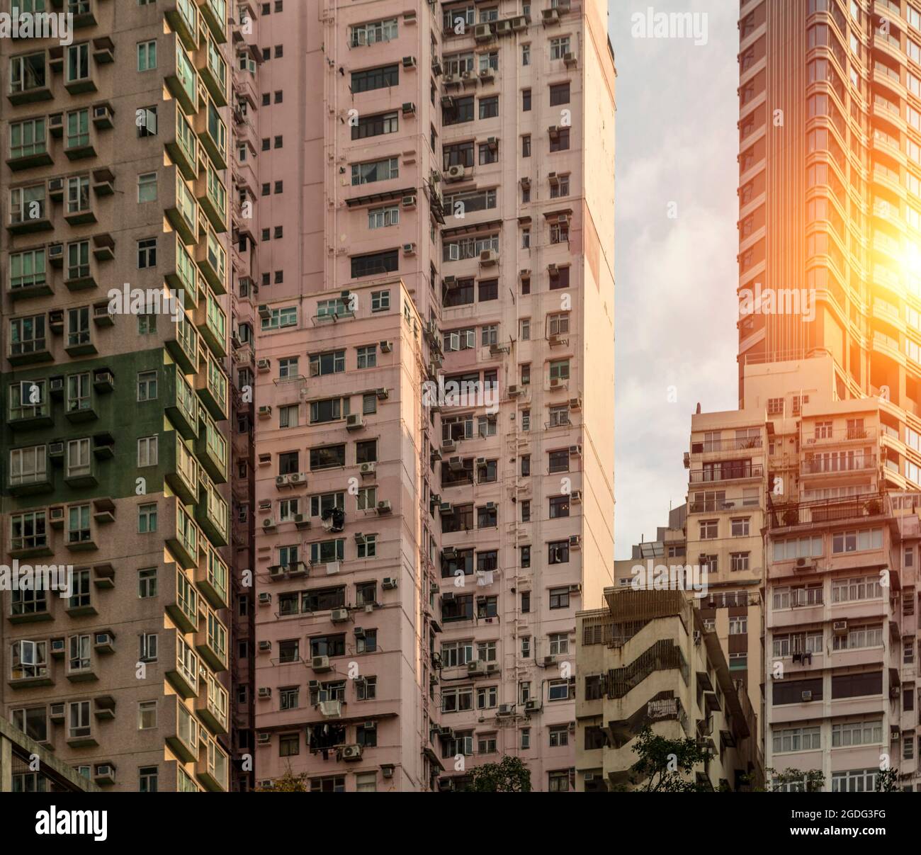 Alloggi Appartamenti, Hong Kong Foto Stock