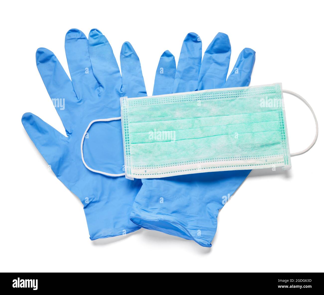 maschera protettiva guanto protezione virus epidemia influenza malattia medica medicina salute sicurezza Foto Stock