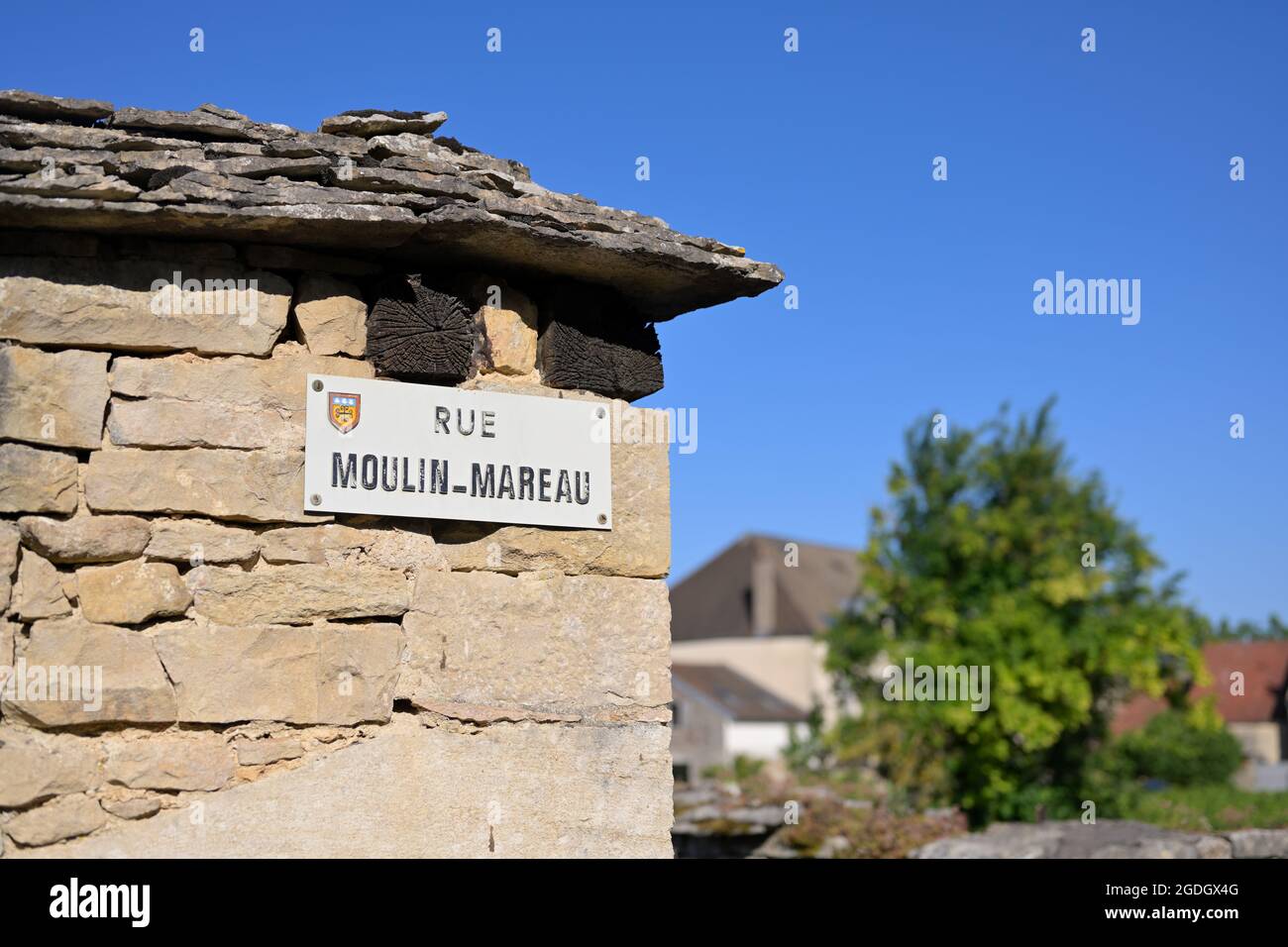 Il famoso villaggio di Pommard, Borgogna FR Foto Stock