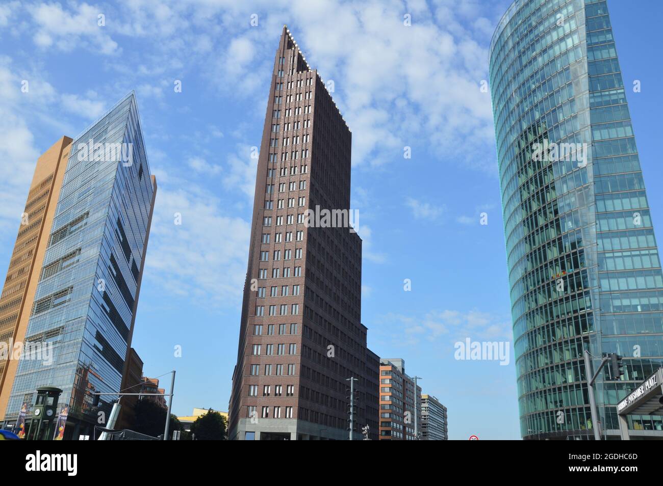 60° anniversario della costruzione del muro di Berlino - Potsdamer Platz, Berlino, Germania - 13 agosto 2021. Foto Stock