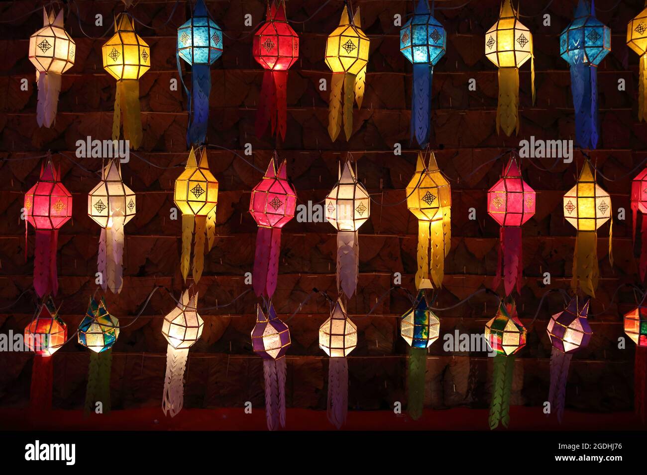 Tritional nord sulla lanterna della Thailandia Foto Stock