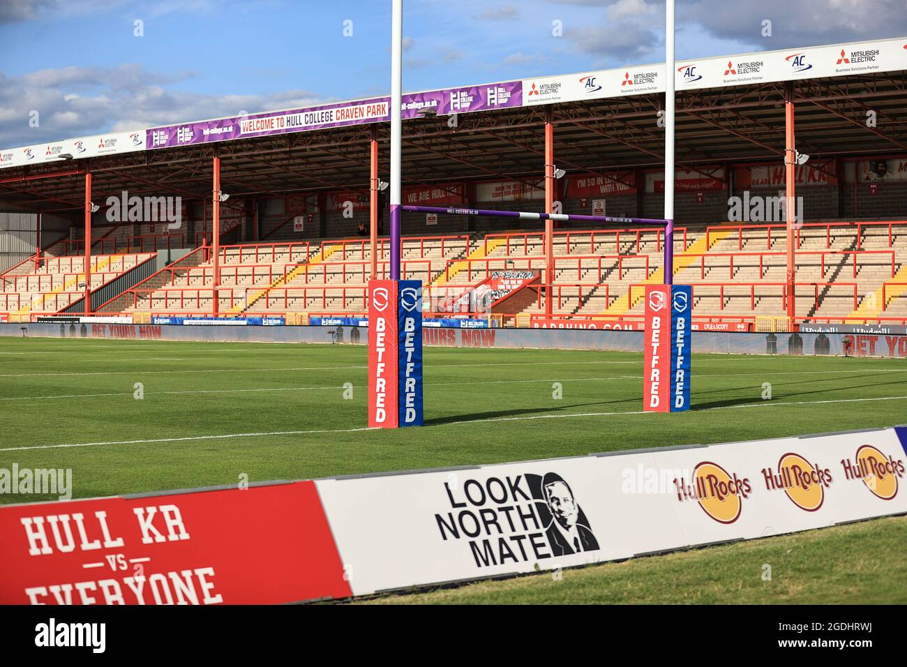 Una vista generale di Hull College Craven Park Foto Stock