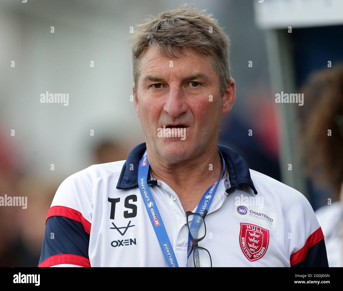 Hull Kingston Rovers allenatore capo Tony Smith al Betfred Super League match a Hull College Craven Park, Hull. Data immagine: Venerdì 13 agosto 2021. Foto Stock