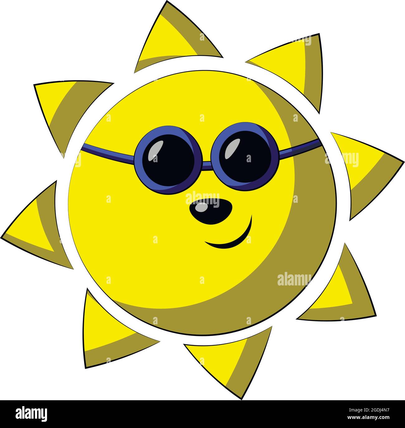 Per icone, web, cartoline, arredamento, imballaggio, stampe per oggetti, copertine per notebook, decorazione di scatole per adesivi, zaino, elemento individuale AN Illustrazione Vettoriale