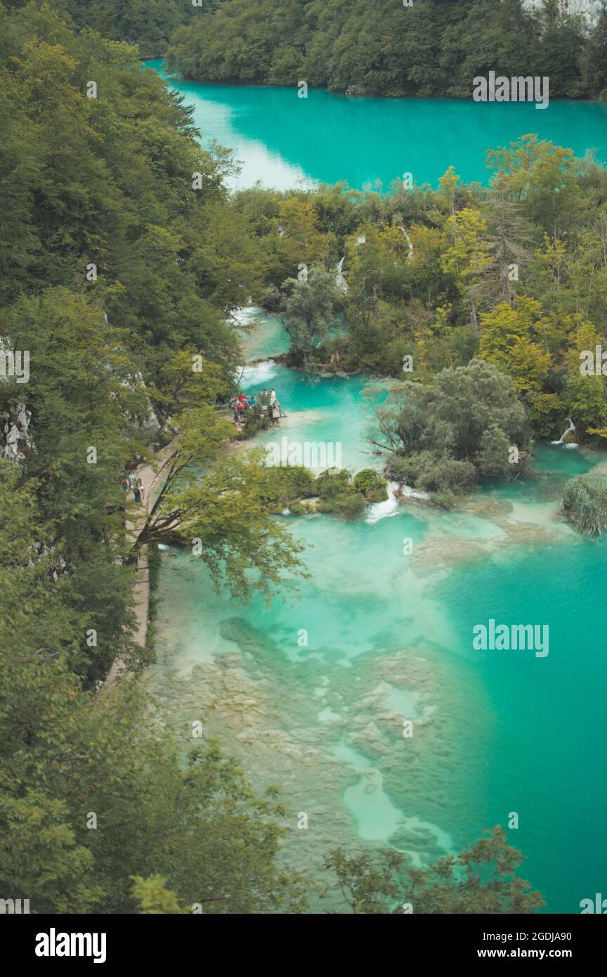 Lago di Plitvice Foto Stock