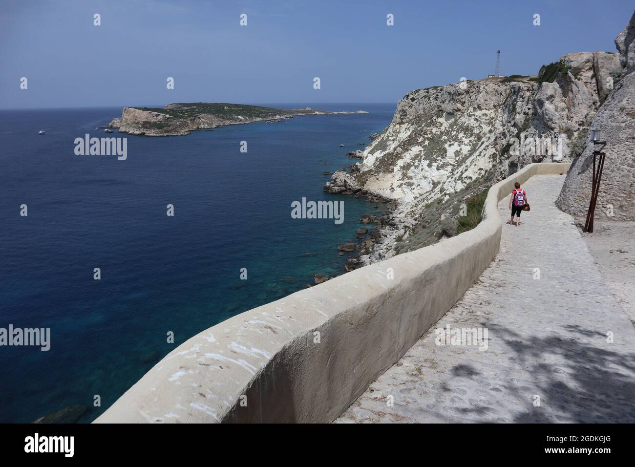 Isole Tremiti - Scorcio panoramico da Via Diomede Foto Stock