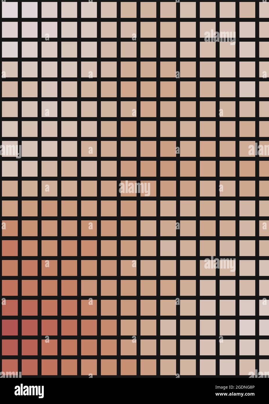 Illustrazione grafica generativa dei pixel a colori geometrici astratti Illustrazione Vettoriale