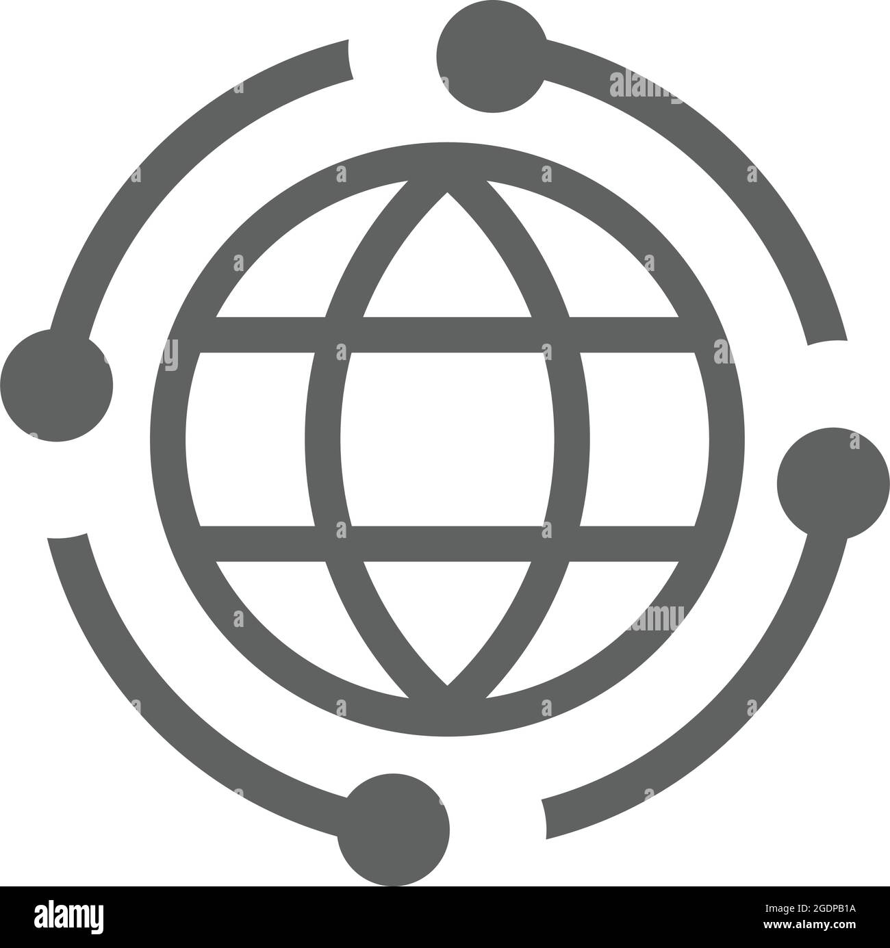 Connettività, internet, icona internazionale - uso perfetto per la progettazione e lo sviluppo di siti web, file stampati e presentazioni, materiali promozionali Illustrazione Vettoriale