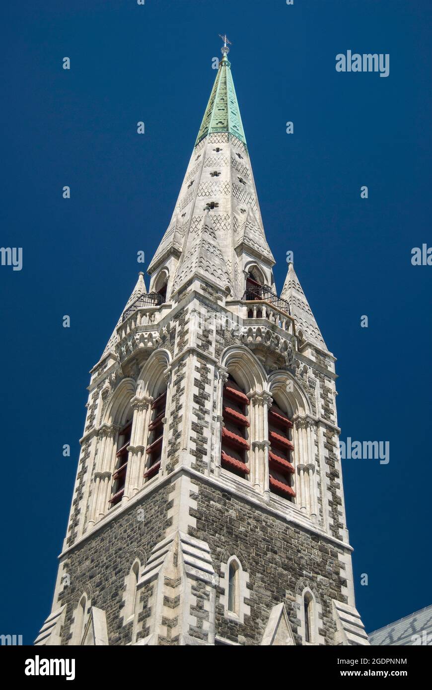 Christ Church Cathedral (pre terremoto), Cathedral Square, Christchurch, Canterbury, Nuova Zelanda Foto Stock