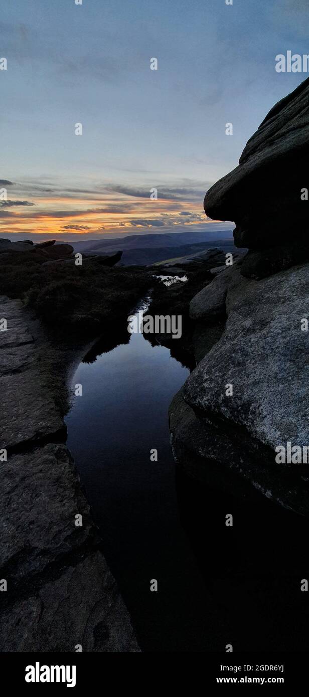 Derwent Edge, Peak District National Park, Foto Stock
