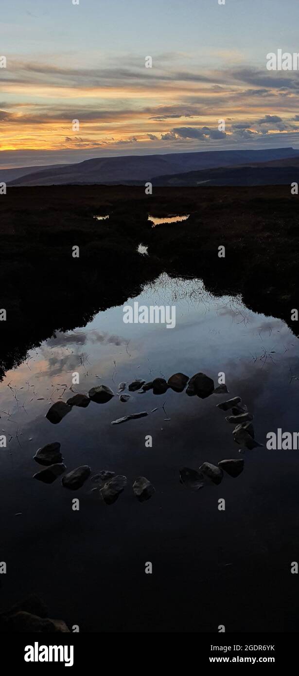 Derwent Edge, parco nazionale del Peak District. Foto Stock